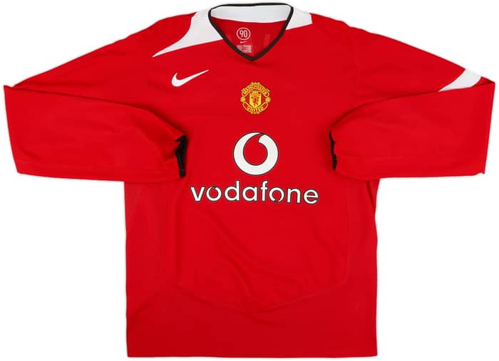 2004-06 Manchester United Home L/S Shirt Ronaldo #7 - 10/10 - (M)