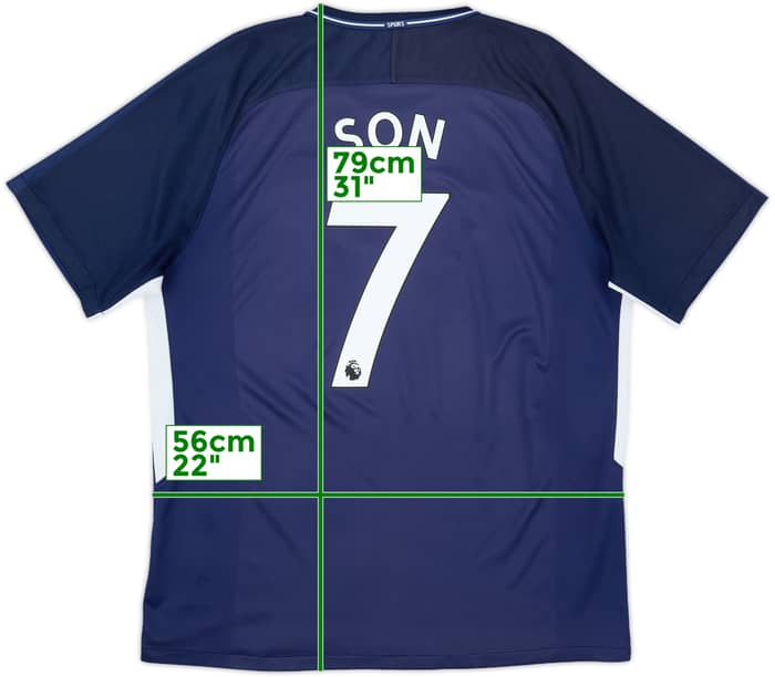 2017-18 Tottenham Away Shirt Son #7 - 9/10 - (XL)