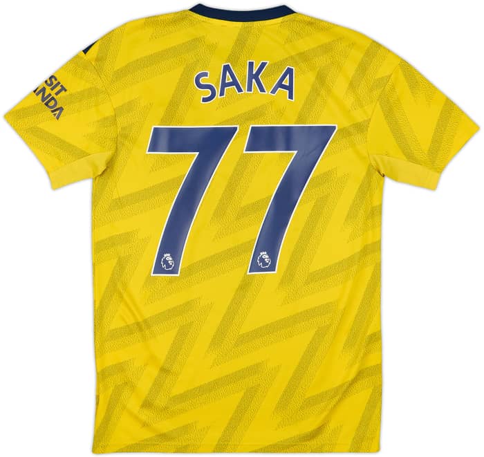 2019-20 Arsenal Away Shirt Saka #77 - 7/10 - (S)
