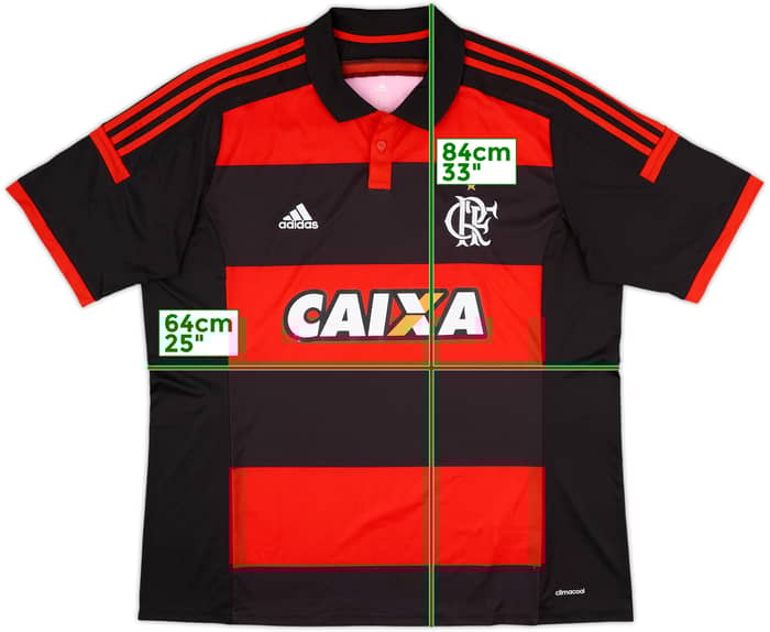 2014 Flamengo Home Shirt - 9/10 - (XXL)