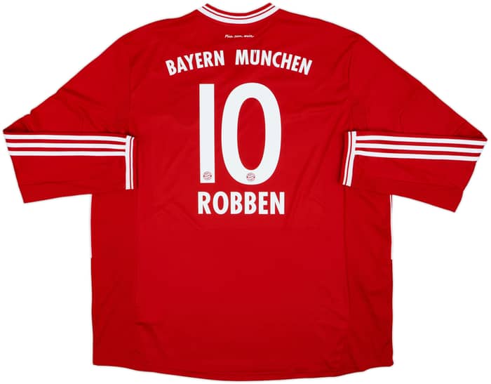 2013-14 Bayern Munich Home L/S Shirt Robben #10 - 9/10 - (3XL)