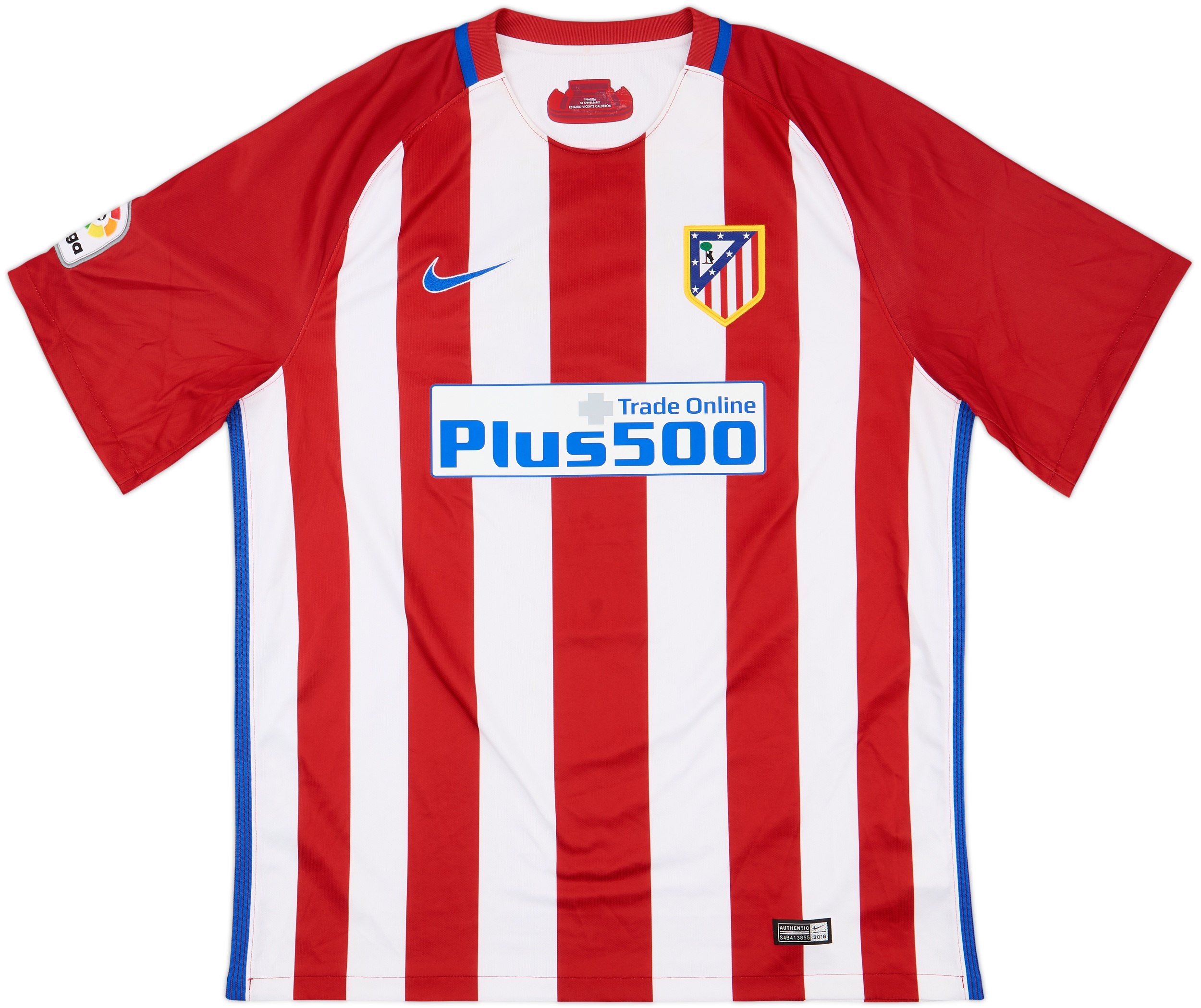 2016-17 Atletico Madrid Home Shirt Griezmann #7 - 9/10 - (XL)