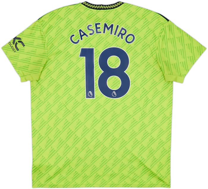 2022-23 Manchester United Third Shirt Casemiro #18 - 7/10 - (XXL)