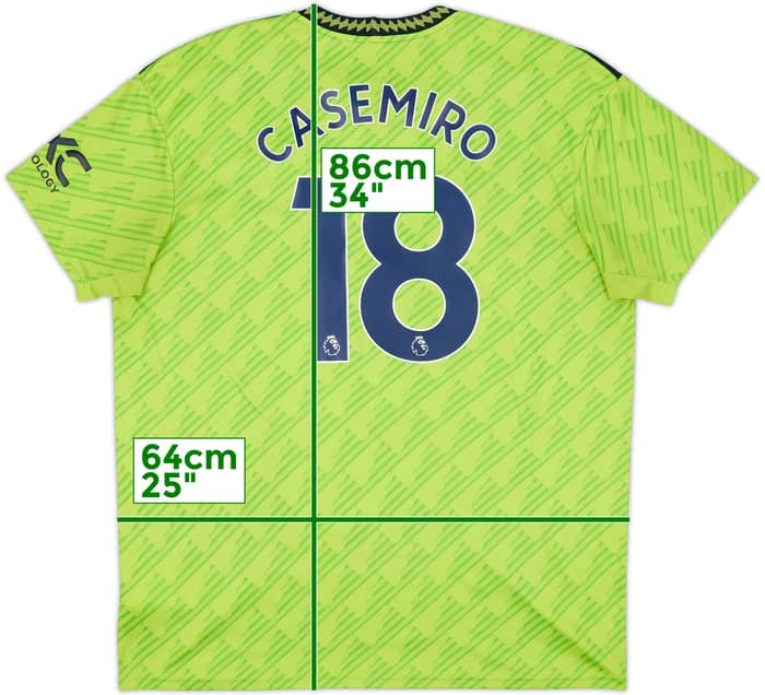 2022-23 Manchester United Third Shirt Casemiro #18 - 7/10 - (XXL)