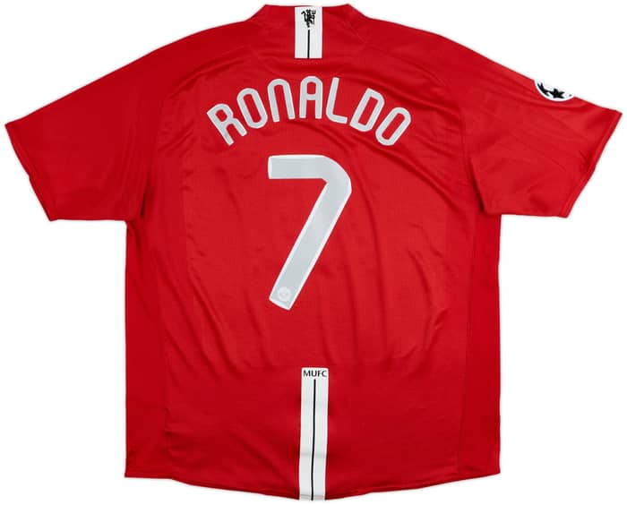 2007-09 Manchester United Home Shirt Ronaldo #7 - 7/10 - (XL)