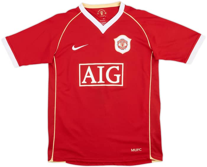 2006-07 Manchester United Home Shirt Ronaldo #7 - 10/10 - (L.Boys)