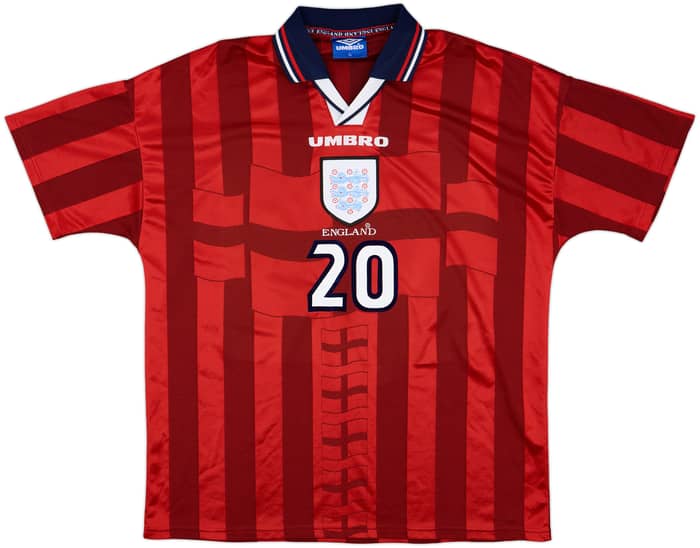 1997-99 England Away Shirt Owen #20 - 8/10 - (XL)