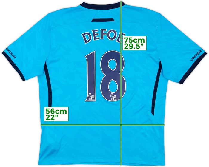 2013-14 Tottenham Away Shirt Defoe #18 - 9/10 - (XL)