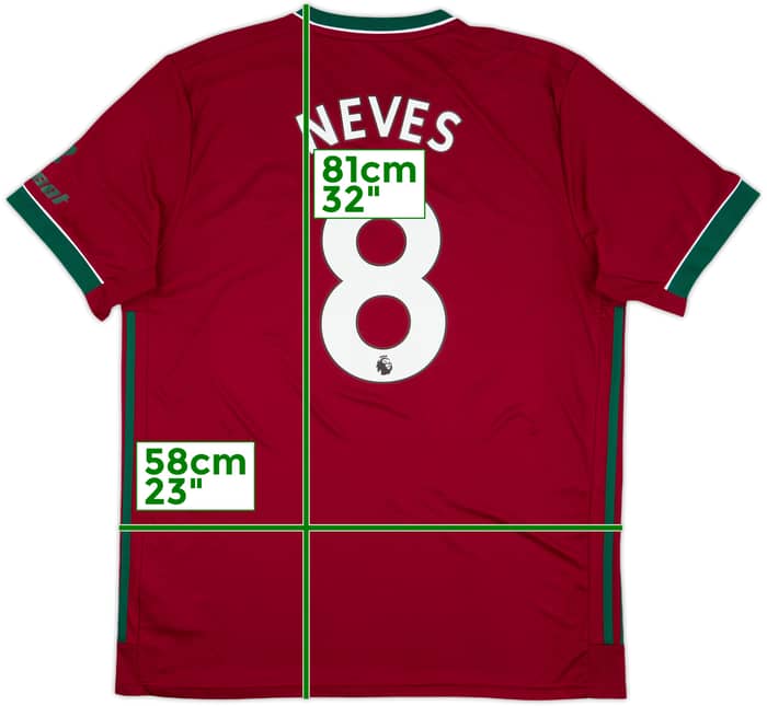 2020-21 Wolves Third Shirt Neves #8 - 10/10 - (XL)