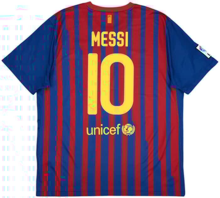 2011-12 Barcelona Home Shirt Messi #10 - 6/10 - (XL)