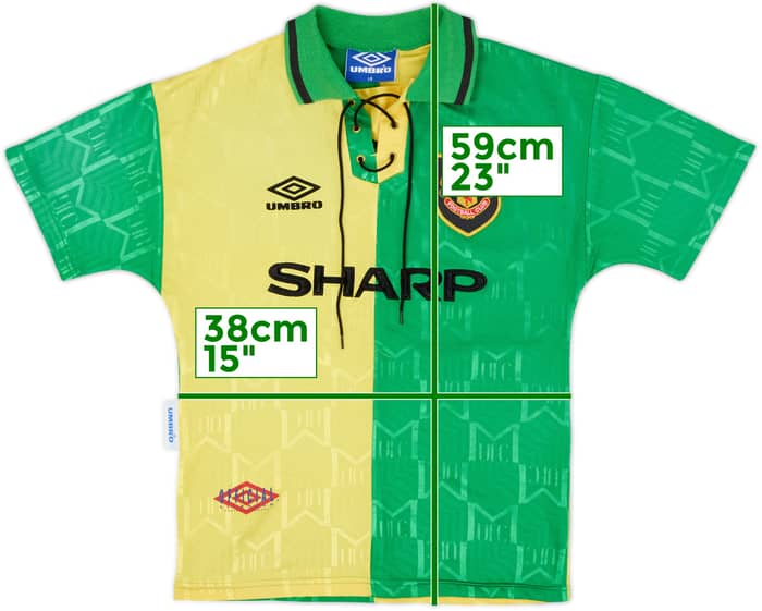 1992-94 Manchester United Third Shirt - 8/10 - (L.Boys)