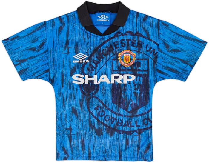 1992-93 Manchester United Away Full Kit - 8/10 - (S.Boys)
