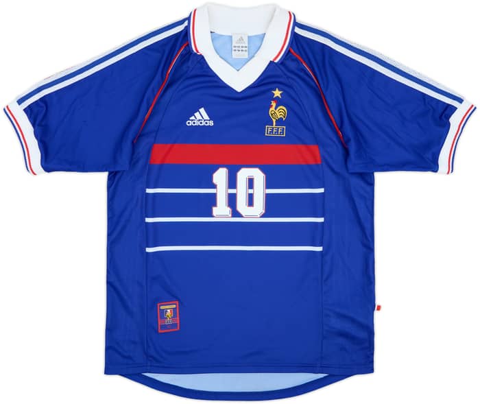 2008 France adidas Retro 1998 Home Shirt Zidane #10 - 10/10 - (S)
