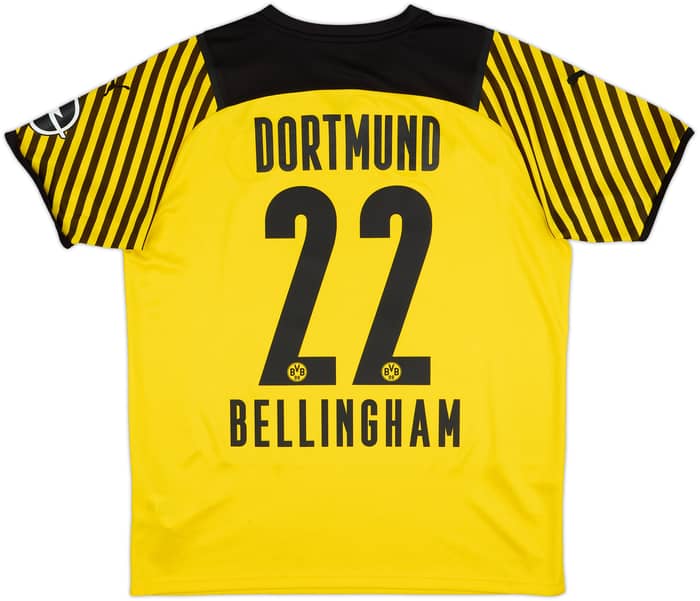 2021-22 Borussia Dortmund Home Shirt Bellingham #22 - 9/10 - (L)