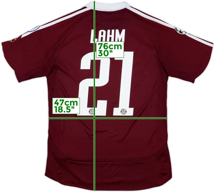 2006-07 Bayern Munich CL Third Shirt Lahm #21 - 6/10 - (S)