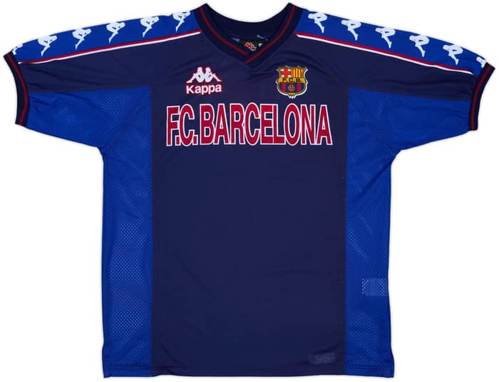 1997-98 Barcelona Kappa Training Shirt - 8/10 - (L)