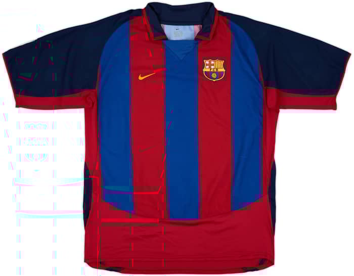 2003-04 Barcelona Home Shirt Mendieta #7 - 9/10 - (XL)