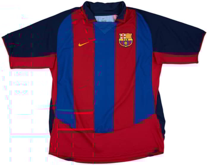 2003-04 Barcelona Home Shirt Kluivert #9 - 9/10 - (L)