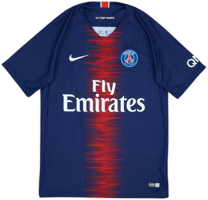2018-19 Paris Saint-Germain Home Shirt NeymarJr #10 - 7/10 - (S)