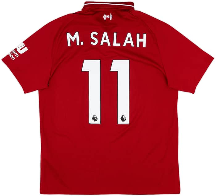 2018-19 Liverpool Home Shirt M.Salah #11 - 9/10 - (S)