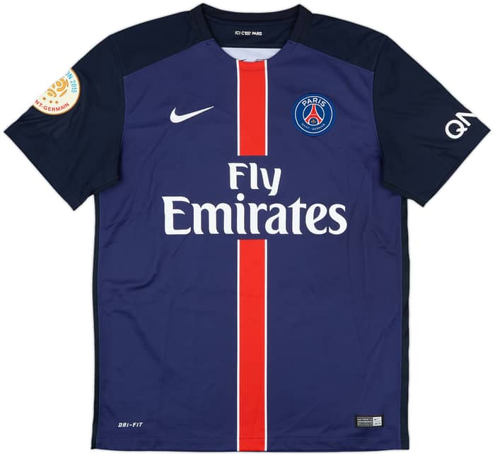 2015-16 Paris Saint-Germain Home Shirt Ibrahimovic #10 - 10/10 - (M)