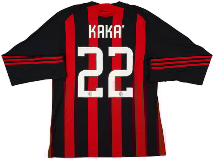 2008-09 AC Milan Home L/S Shirt Kaka #22 - 8/10 - (L)