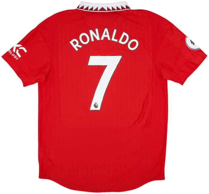 2022-23 Manchester United Authentic Home Shirt Ronaldo #7 (L)