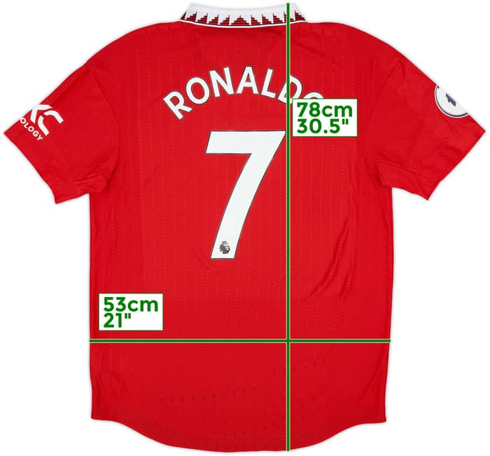 2022-23 Manchester United Authentic Home Shirt Ronaldo #7 (L)