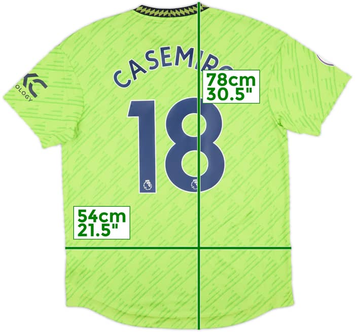 2022-23 Manchester United Authentic Third Shirt Casemiro #18 - 8/10 - (L)