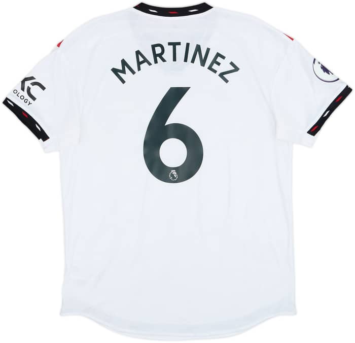 2022-23 Manchester United Authentic Away Shirt Martinez #6 - 8/10 - (L)