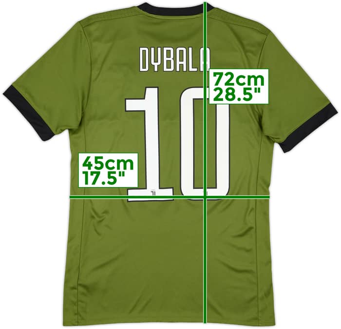 2017-18 Juventus Third Shirt Dybala #10 - 8/10 - (S)