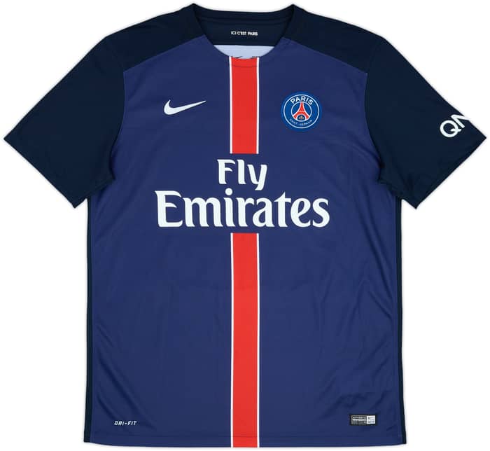 2015-16 Paris Saint-Germain Home Shirt Ibrahimovic #10 - 9/10 - (L)