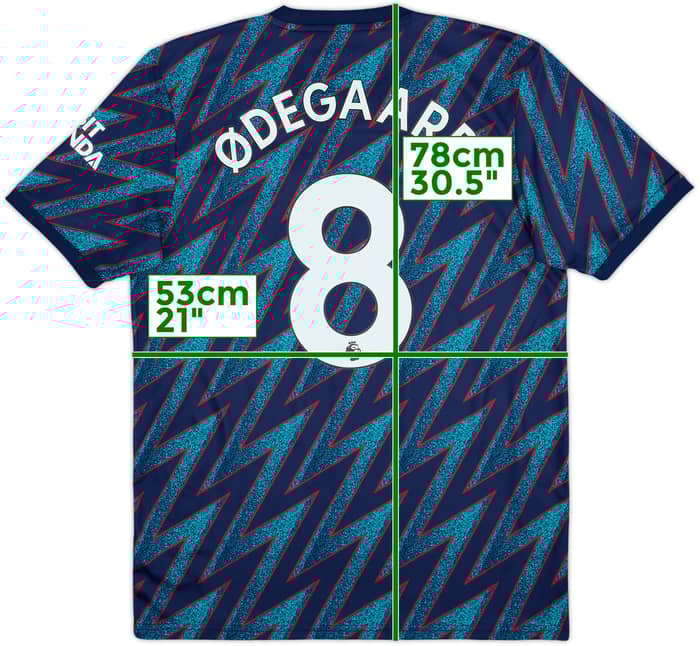 2021-22 Arsenal Third Shirt Odegaard #8 - 10/10 - (M)