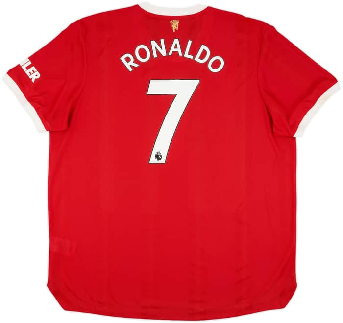 2021-22 Manchester United Authentic Home Shirt Ronaldo #7 - 9/10 - (XXL)