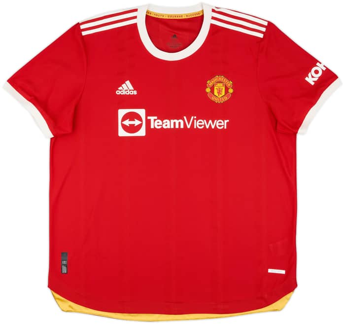 2021-22 Manchester United Authentic Home Shirt Ronaldo #7 - 9/10 - (XXL)
