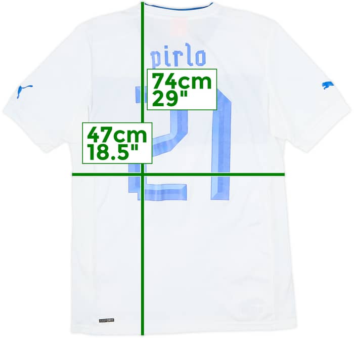 2012-13 Italy Away Shirt Pirlo #21 - 6/10 - (M)