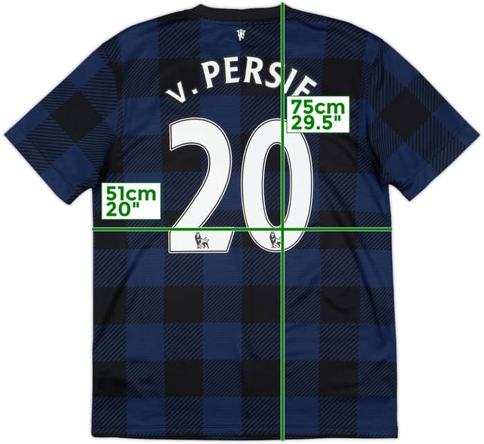 2013-14 Manchester United Away Shirt V.Persie #20 - 10/10 - (M)