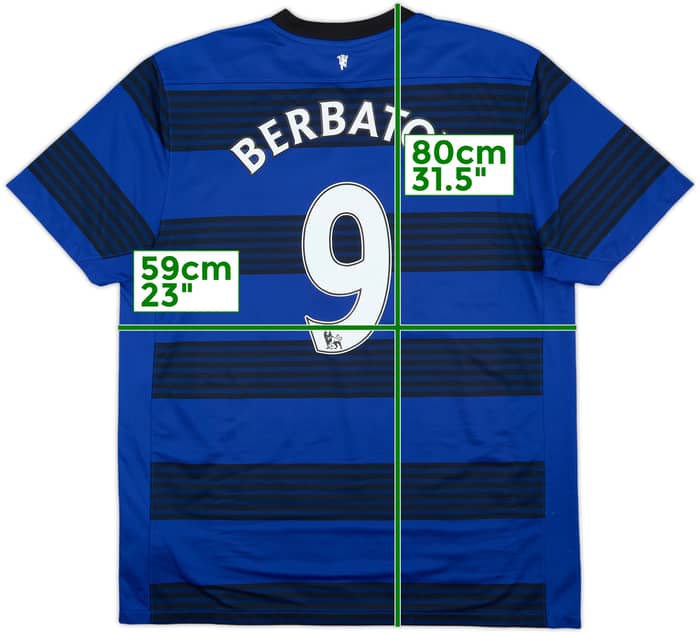 2011-13 Manchester United Away Shirt Berbatov #9 - 7/10 - (XL)