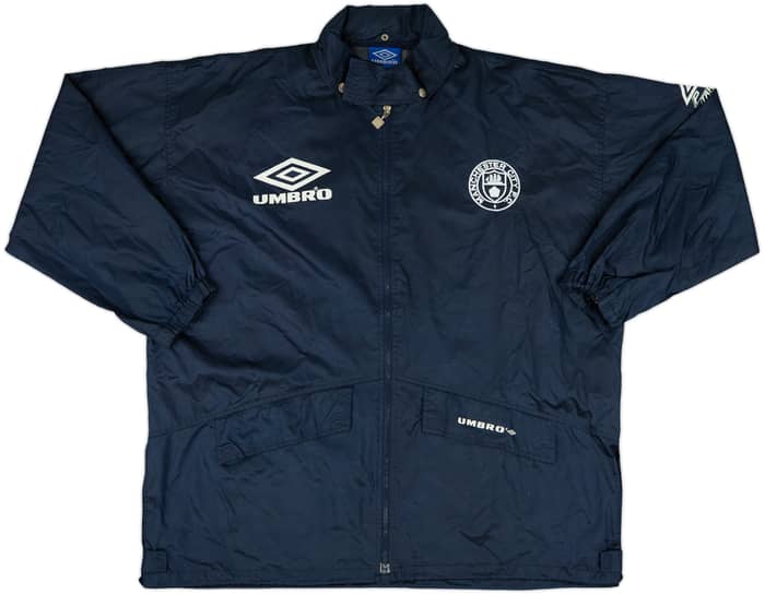 1994-95 Manchester City Umbro Hooded Rain Jacket - 8/10 - (XL)