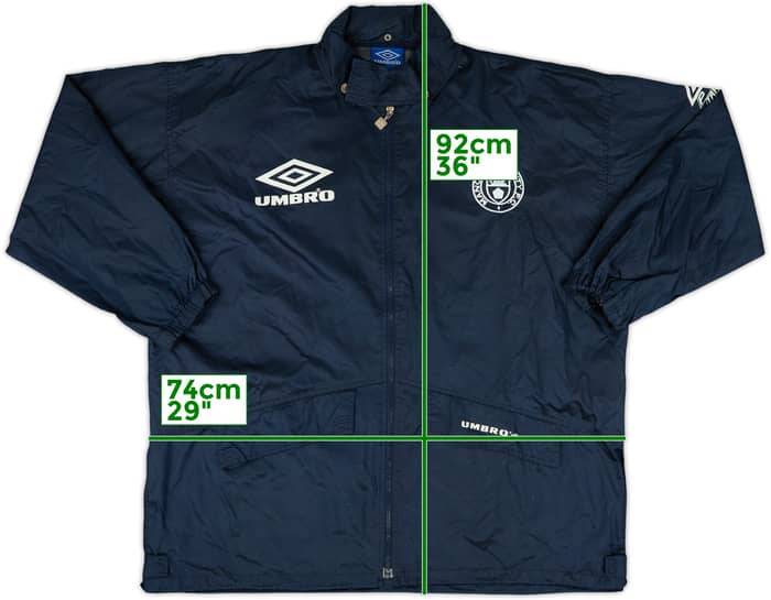 1994-95 Manchester City Umbro Hooded Rain Jacket - 8/10 - (XL)