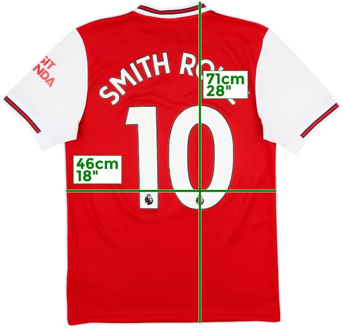 2019-20 Arsenal Home Shirt Smith-Rowe #10 - 9/10 - (S)