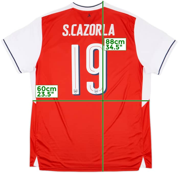 2016-17 Arsenal Home Shirt S.Cazorla #19 - 10/10 - (XXL)