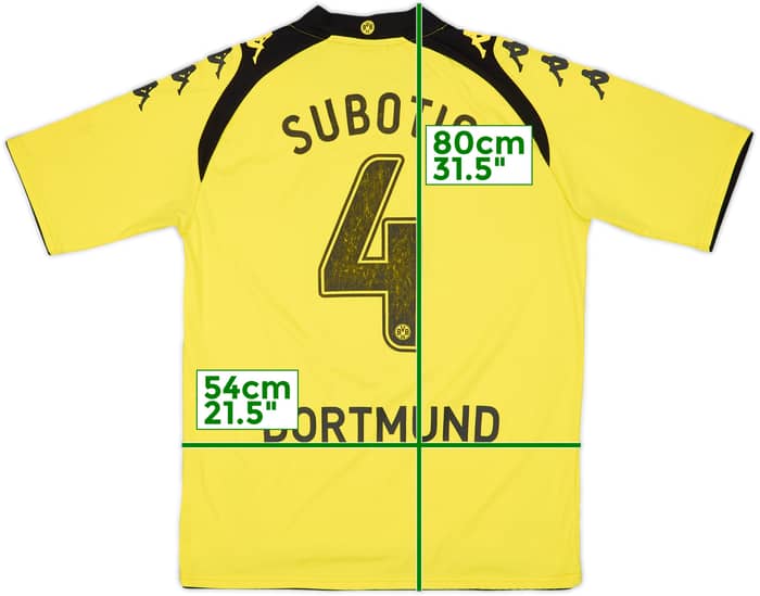 2009-10 Borussia Dortmund Home Shirt Subotic #4 - 6/10 - (XL)