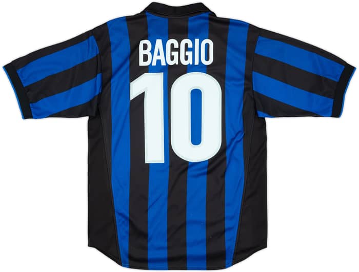 1998-99 Inter Milan Home Shirt Baggio #10 - 8/10 - (S)