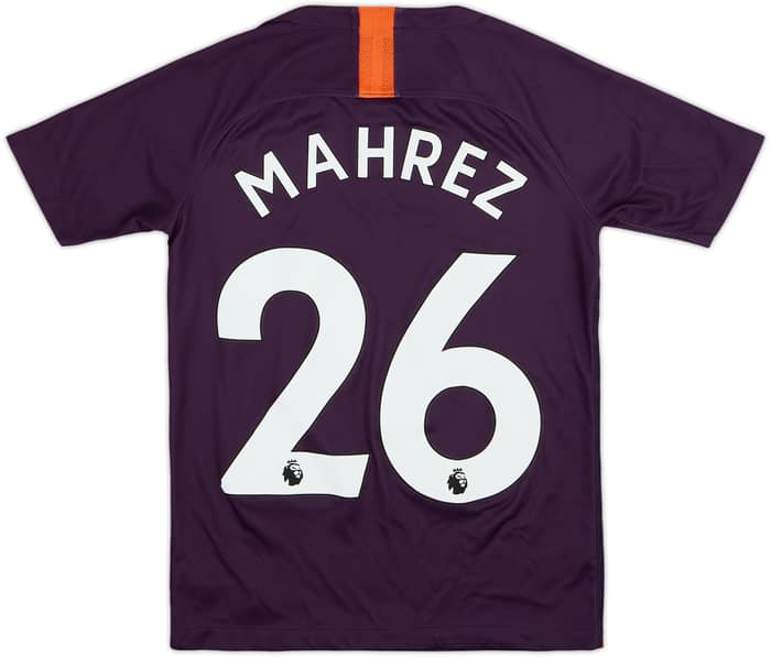 2018-19 Manchester City Third Shirt Mahrez #26 - 7/10 - (M.Boys)