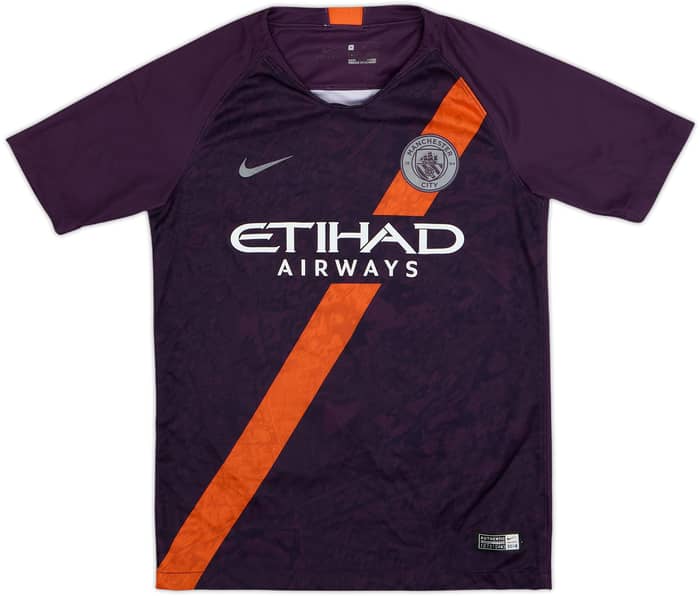 2018-19 Manchester City Third Shirt Mahrez #26 - 7/10 - (M.Boys)
