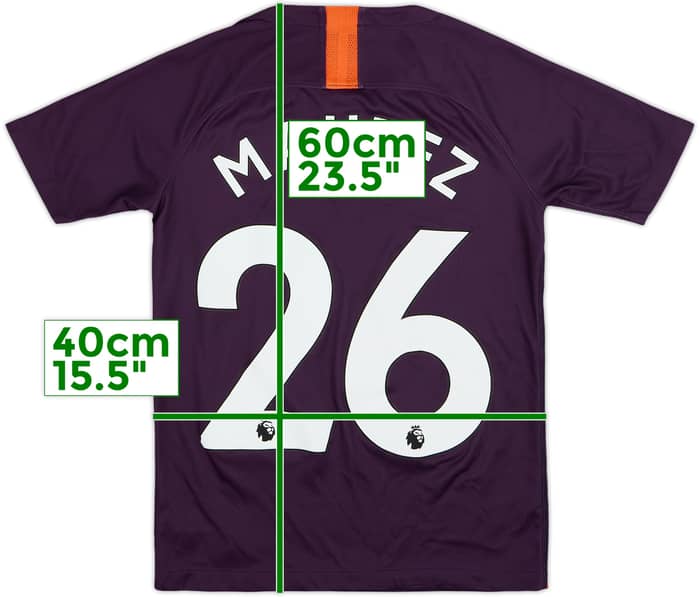 2018-19 Manchester City Third Shirt Mahrez #26 - 7/10 - (M.Boys)