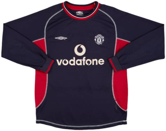 2000-01 Manchester United Third L/S Shirt Beckham #7 - 8/10 - (M)