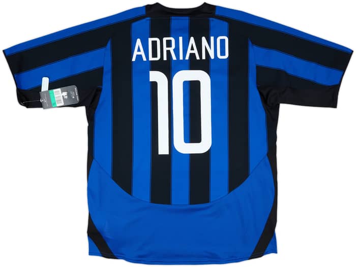 2003-04 Inter Milan Home Shirt Adriano #10 (XL)