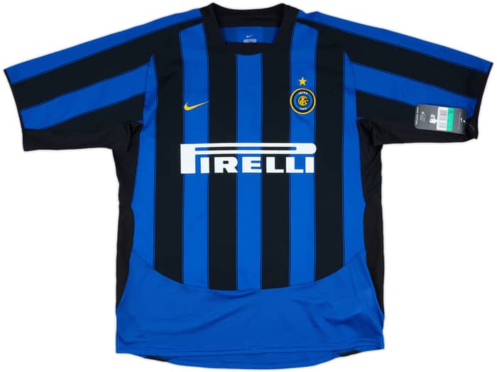 2003-04 Inter Milan Home Shirt Adriano #10 (XL)